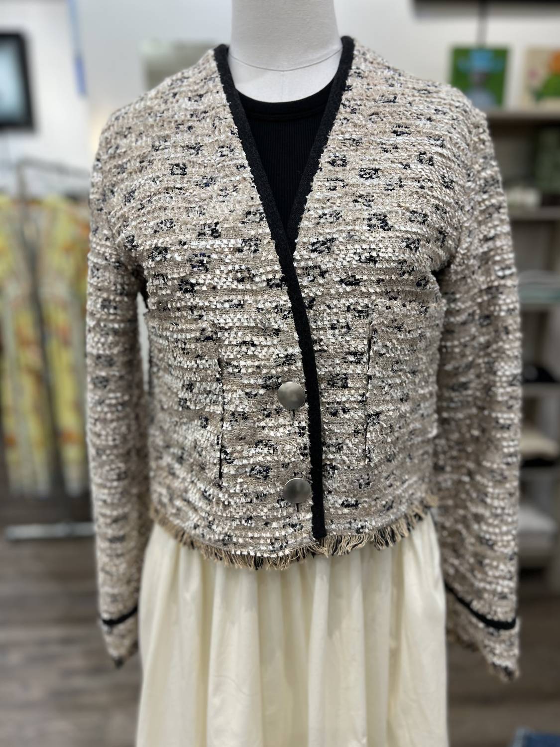 Forte Forte - Women's Tweed Jacquard Cropped Jacket