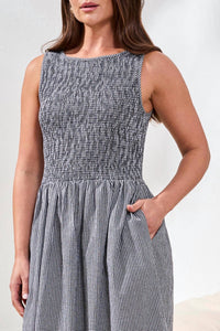 Tribal - Sleeveless Dress With Shirring Detail