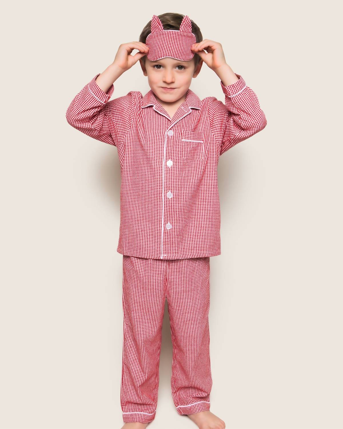 Petite Plume - Boys' Gingham Pajama Set