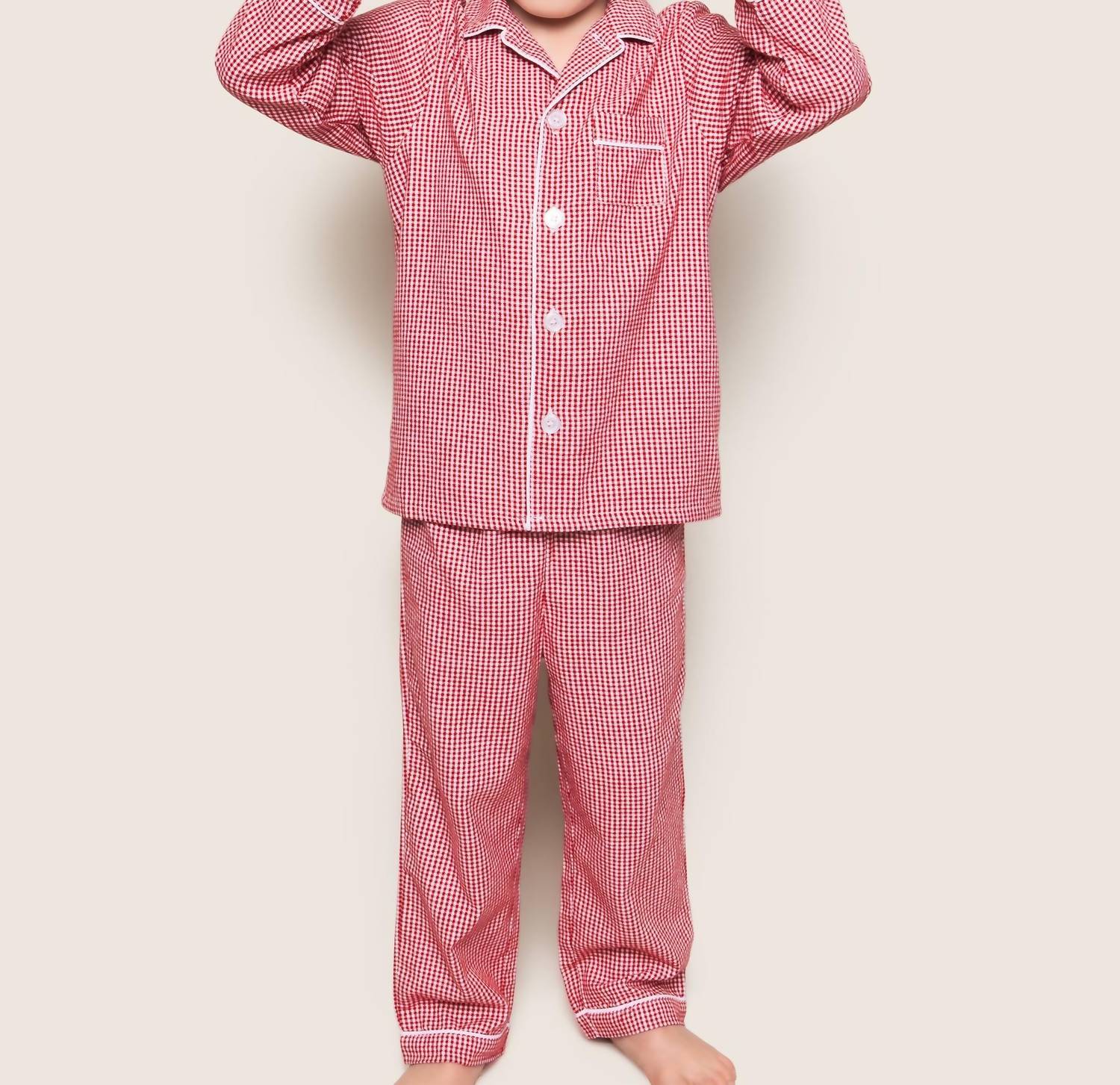 Petite Plume - Boys' Gingham Pajama Set