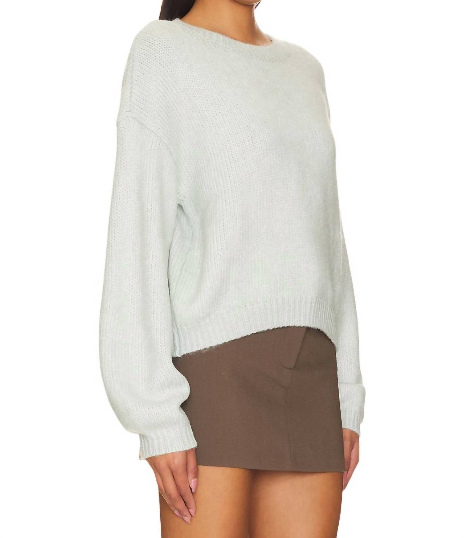 STEVE MADDEN Colette Sweater in jade cream - women's sweater - detail view