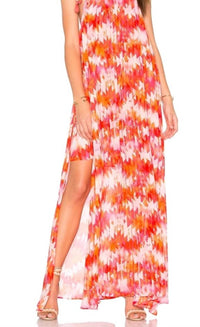Show Me Your Mumu Rochester Maxi Halter Dress in orange pink - women's dress