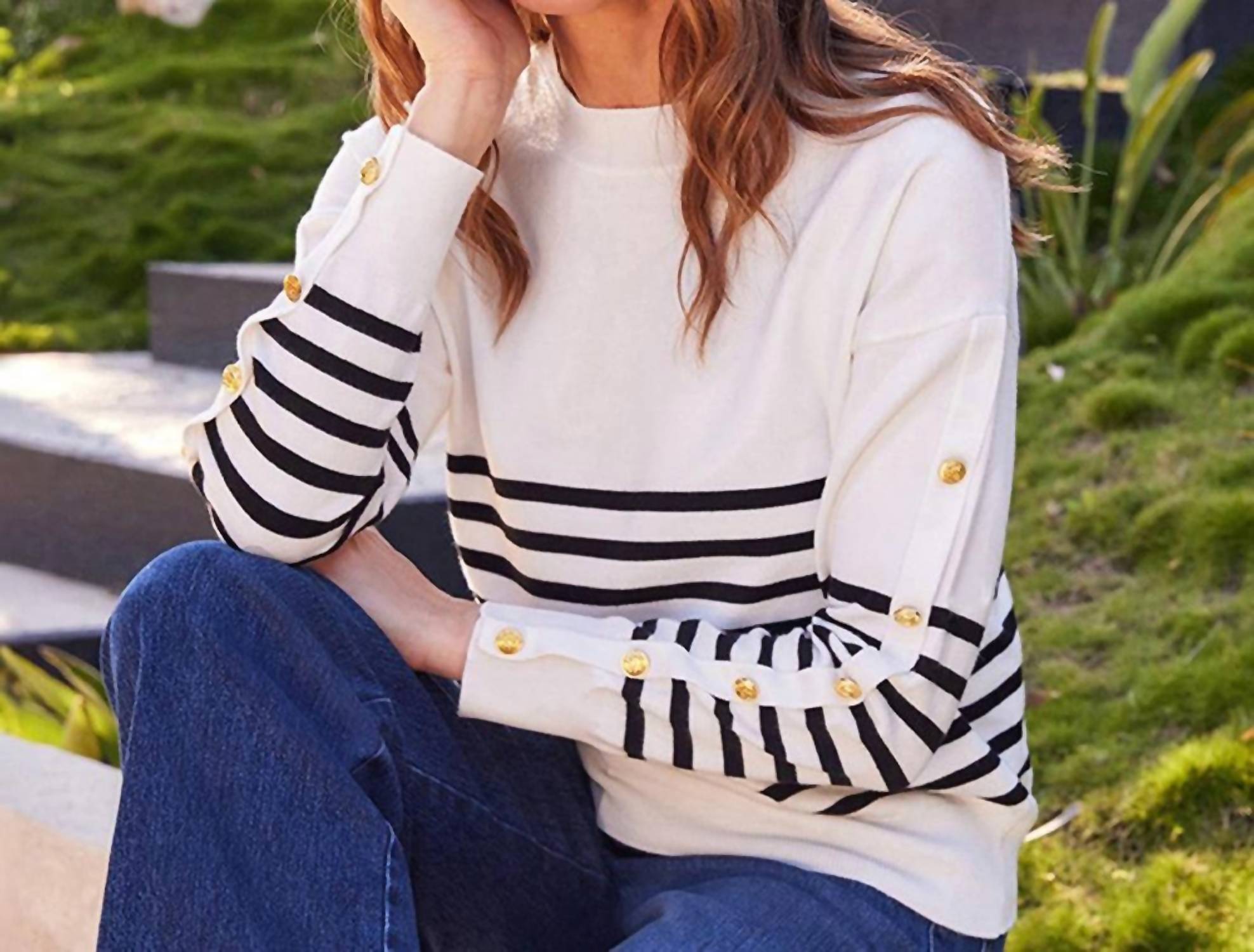 Karen Kane - Button Detail Sweater