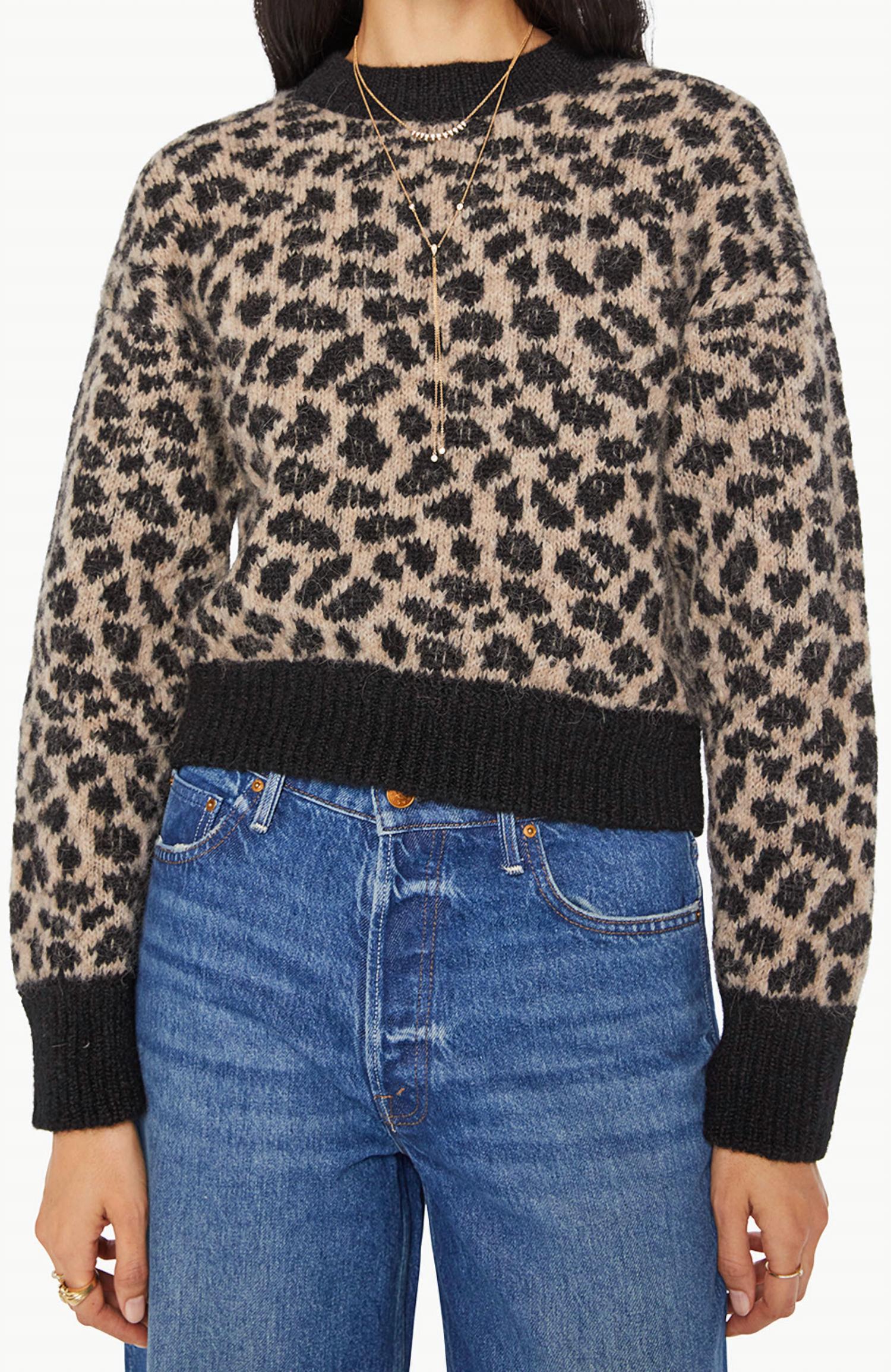 Mother Itsy Crop Jumper in spotted at the front row - women's sweater