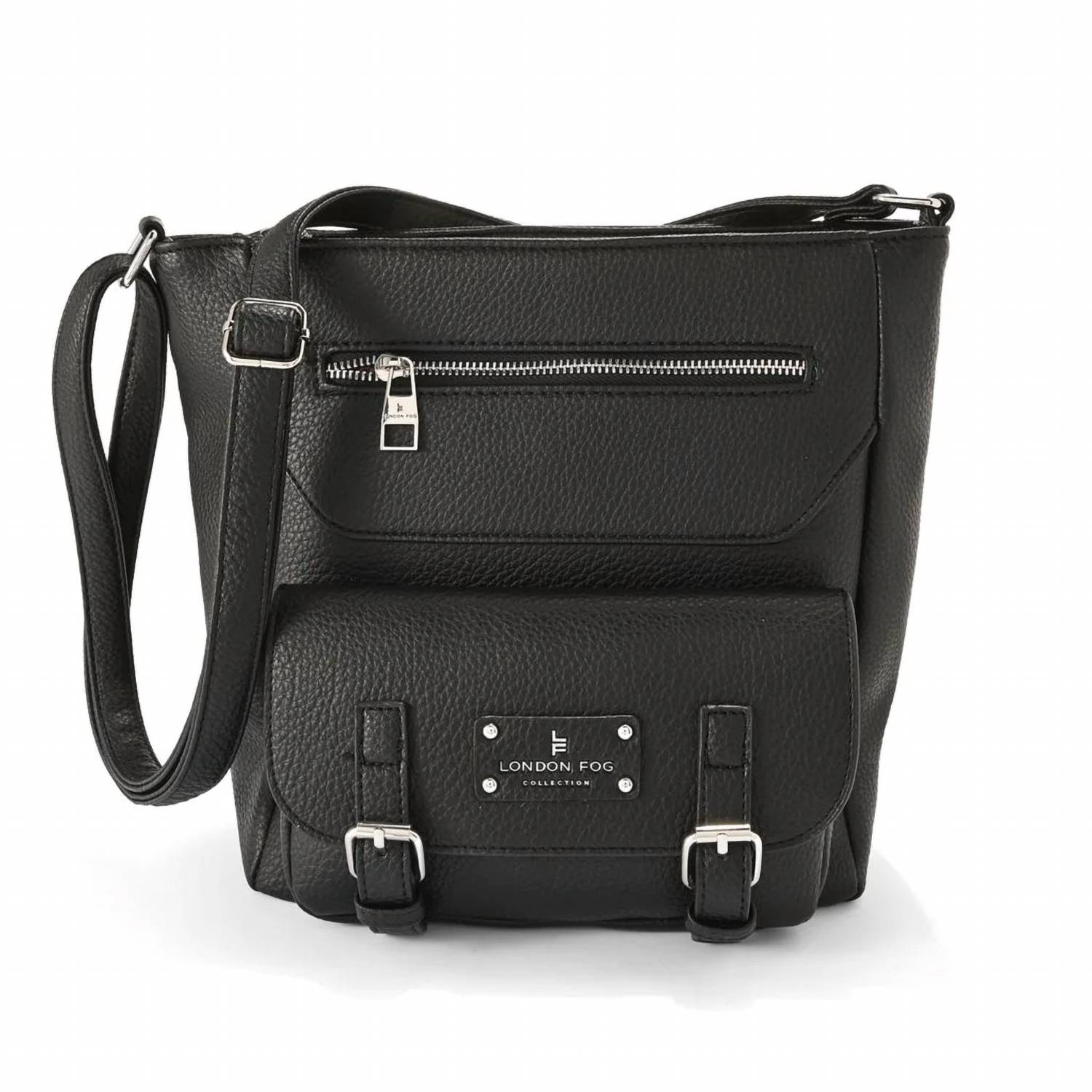 London Fog - Women's Stacey Multi Compartment Bucket Bag
