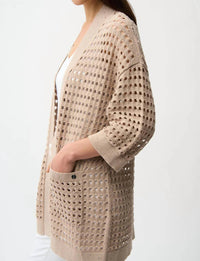 Joseph Ribkoff - Open-Stitch Boxy Cardigan