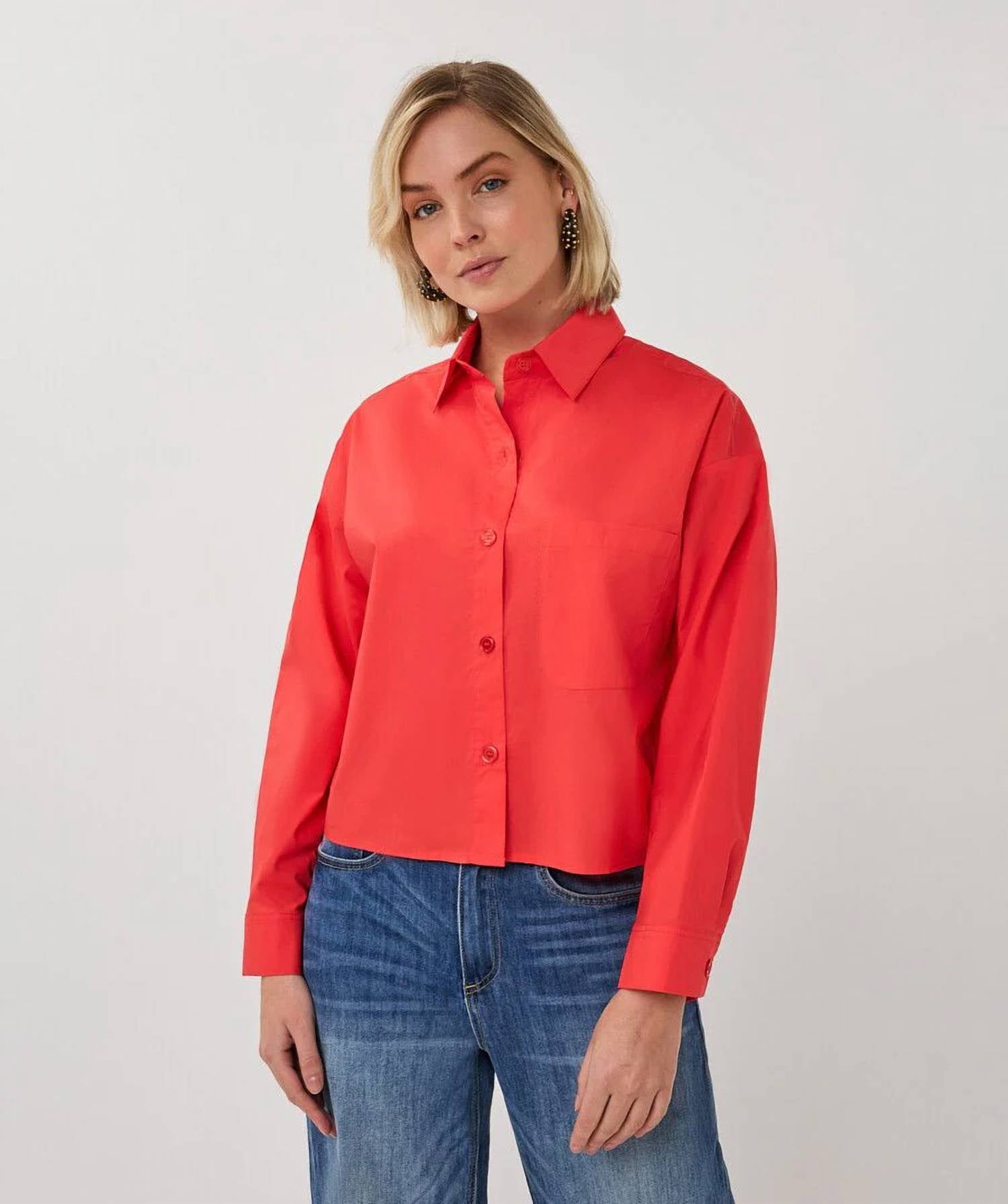 Esqualo - Button Up Front Collared Shirt
