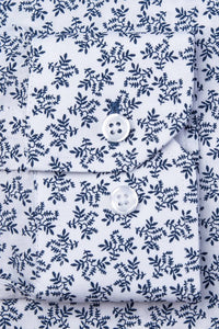Alynn - Men's Brooks Floral Untuckable Slim Fit Dress Shirt