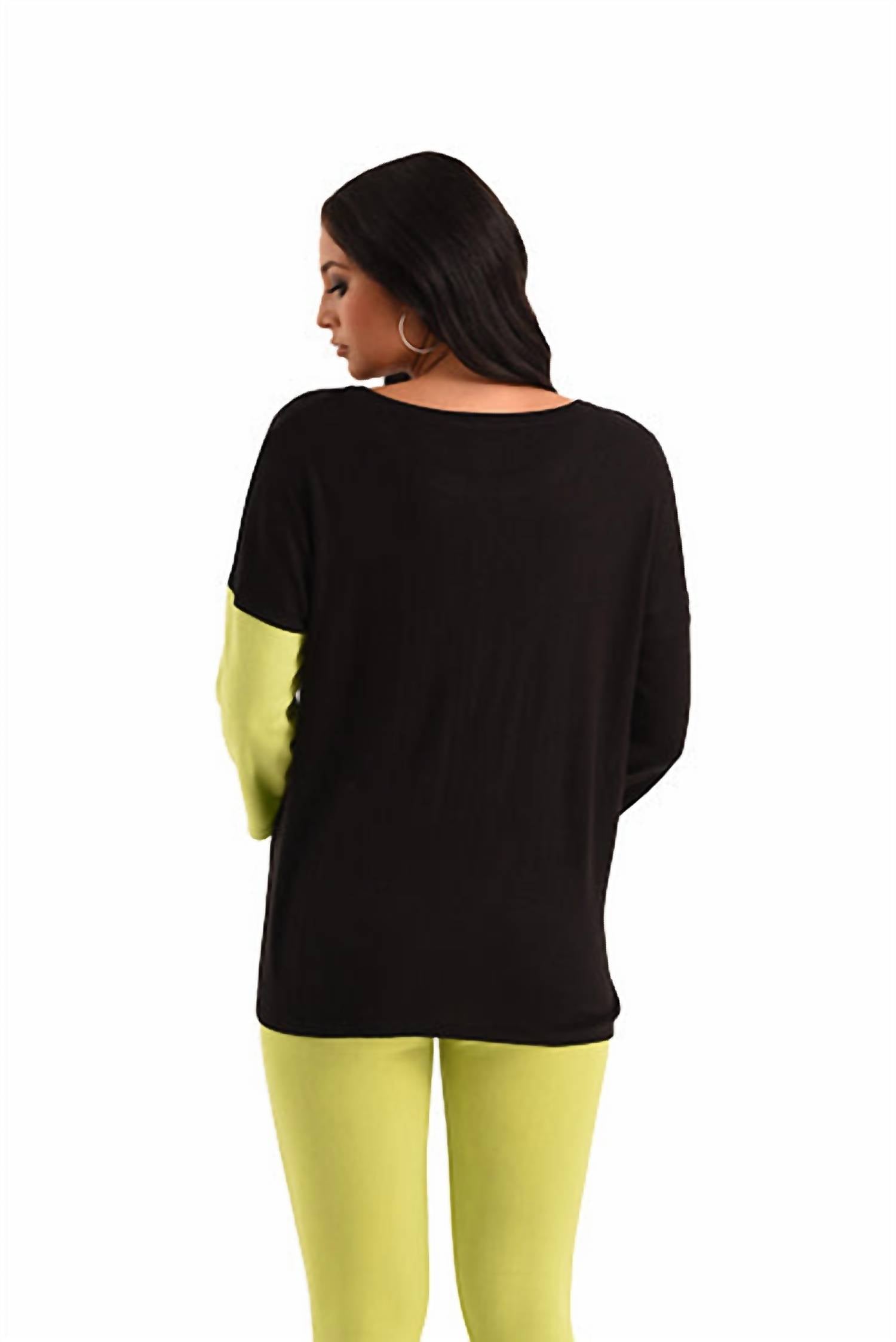 Mason 2 Tone Sleeve Kashmira Sweater
