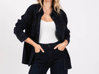 Letter to Juliet Oversized Denim Jacket in indigo - women's jacket
