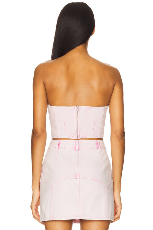 Fleur Du Mal - Denim Bustier Top