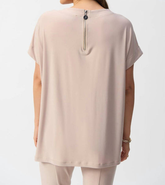 Joseph Ribkoff - Mesh Boxy Tunic