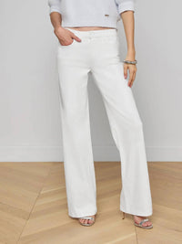 L'Agence - Joanne Low-rise Wide Leg Jeans