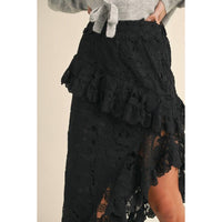 Mable - Asymmetric Boho Lace Skirt