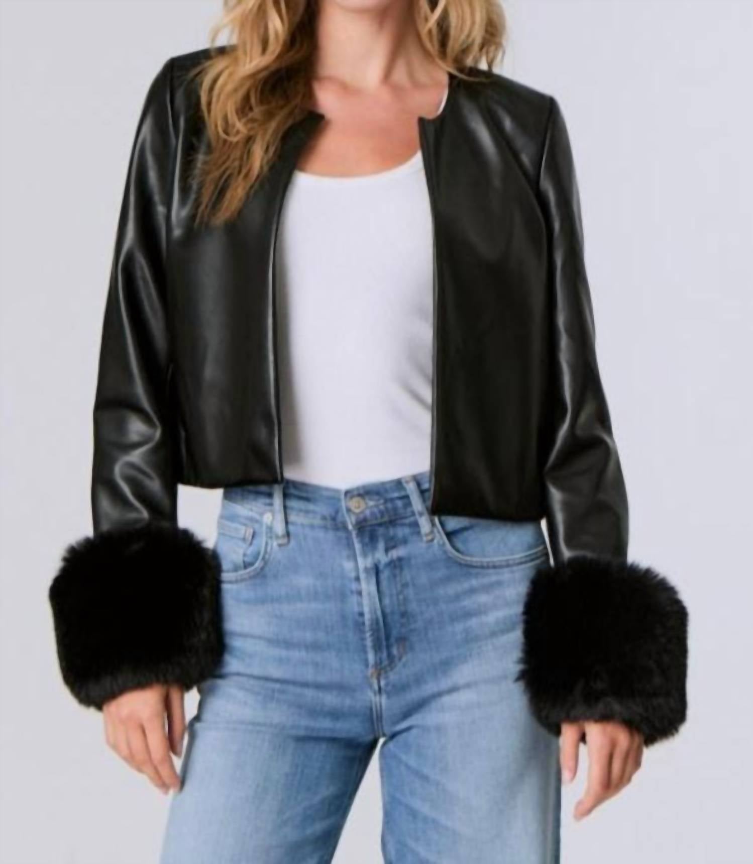 J. Society - Signature Plush-cuff Moto Jacket