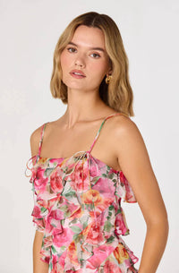 Astr - Blanca Floral Ruffle Mini Dress