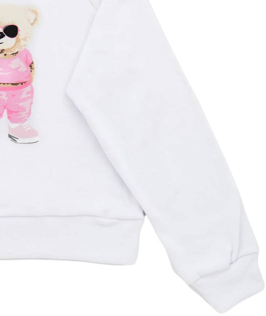 Flowers By Zoe - Girls Eleanor Bear With Glasses Sweater