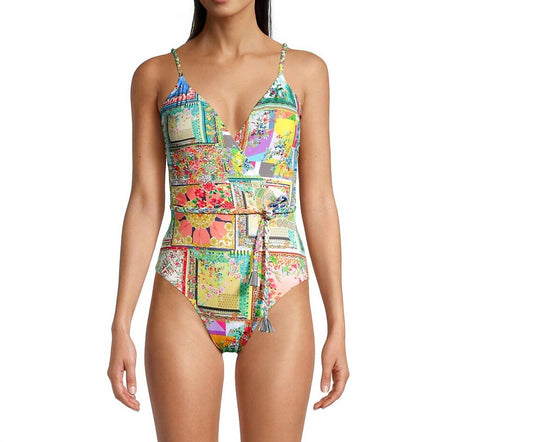 Johnny Was - FLEUR BRAIDED ONE PIECE WRAP SWIMSUIT