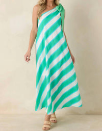 Entro - Bow One Shoulder Midi Dress