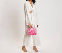 Moda Luxe - Women's Bubblegum Top Handle Bag