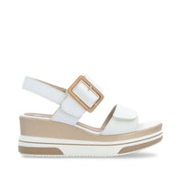 Remonte Women's Wedge Sandal in white - women's sandal - alternate view