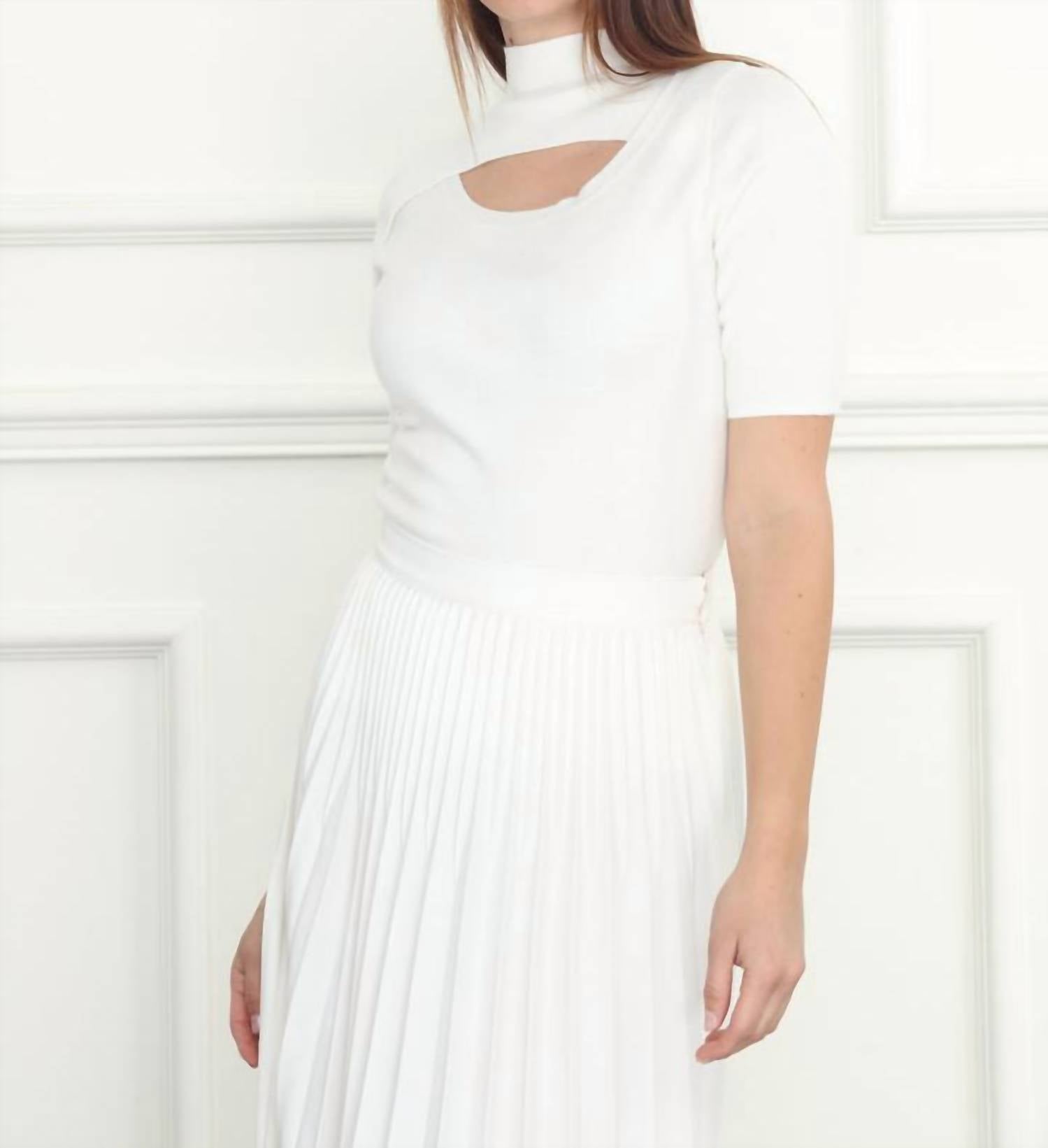 Zero Degree Celsius - Mock Neck Open Chest Sweater