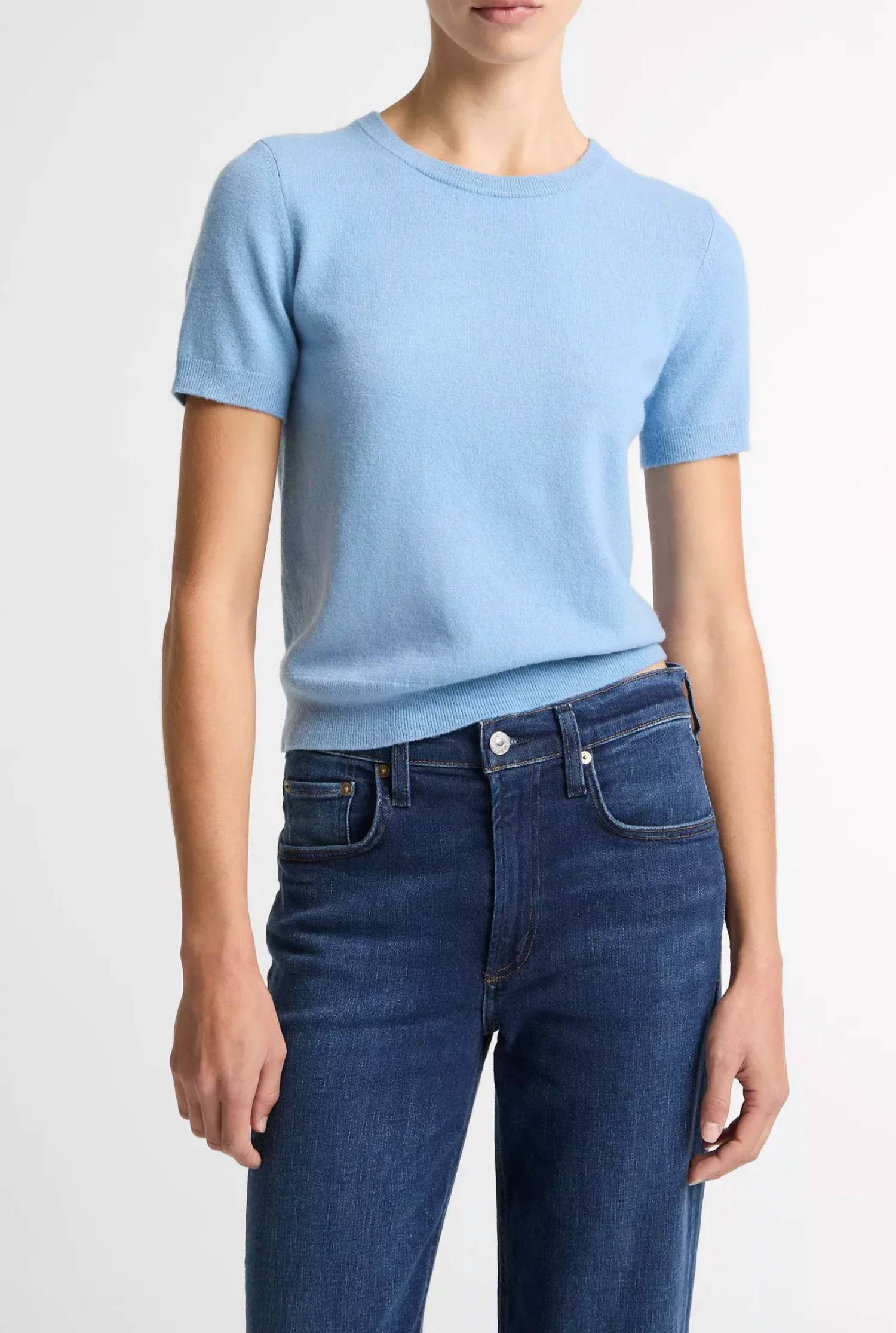 Vince - Cashmere Short Sleeve Top