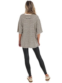 Free People - All Love Stripe Pocket Tee