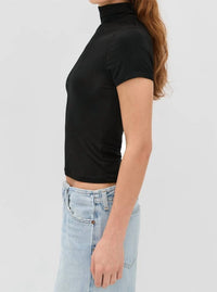 Lna - Demi Fitted Mock Neck Top
