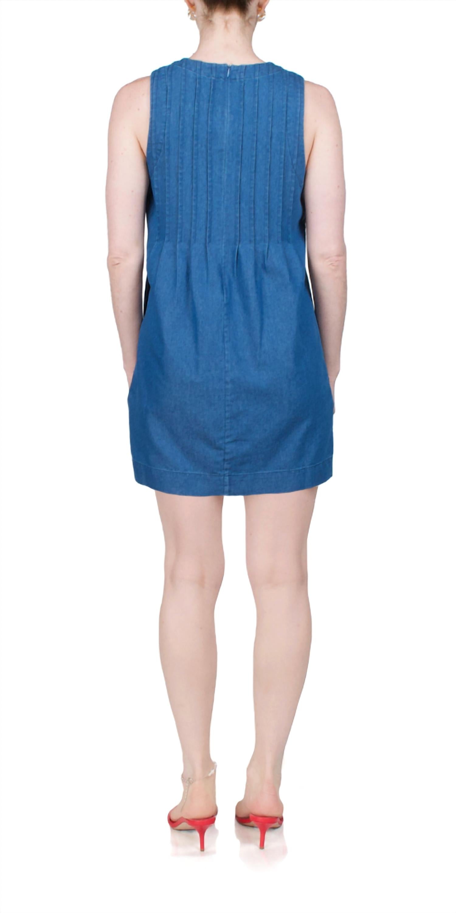 CIAO LUCIA Soledad Mini Dress in chambray - women's dress - alternate view