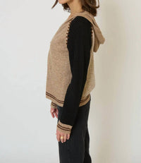 Central Park West - Multi Cable Knit Zip Up