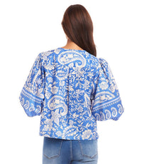 Karen Kane - Puff Sleeve Button-Front Shirt