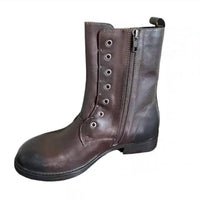 Vintage Foundry Co. Women's Gemma Leather Boot in dark brown - women's shoe - alternate view