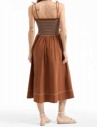 Veronica Beard - Kaela Smocked Midi Dress