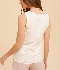 Hem & Thread - Cotton Slub Henley Tank Top
