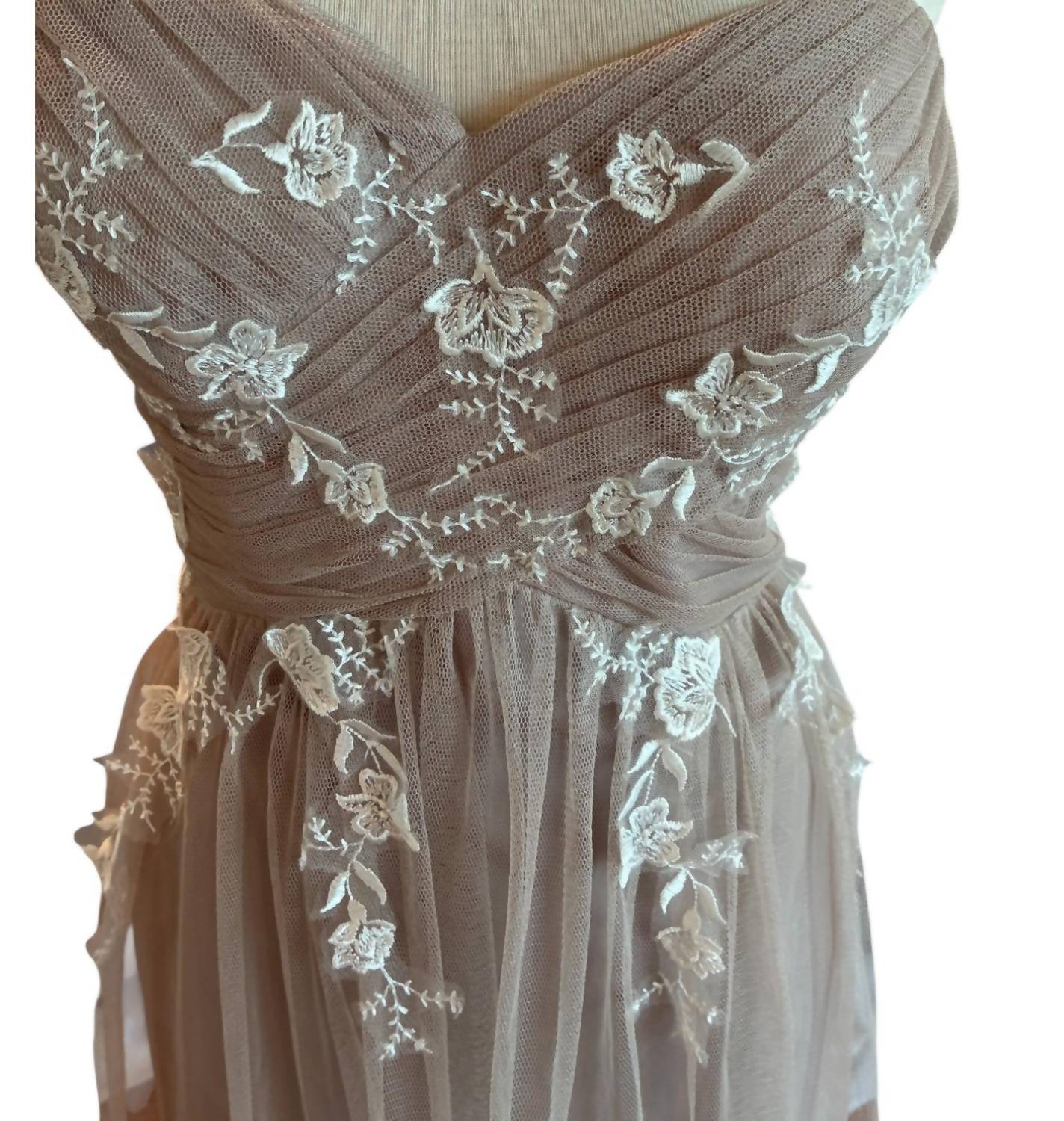 Dessy - Women's Strapless Floral Gown