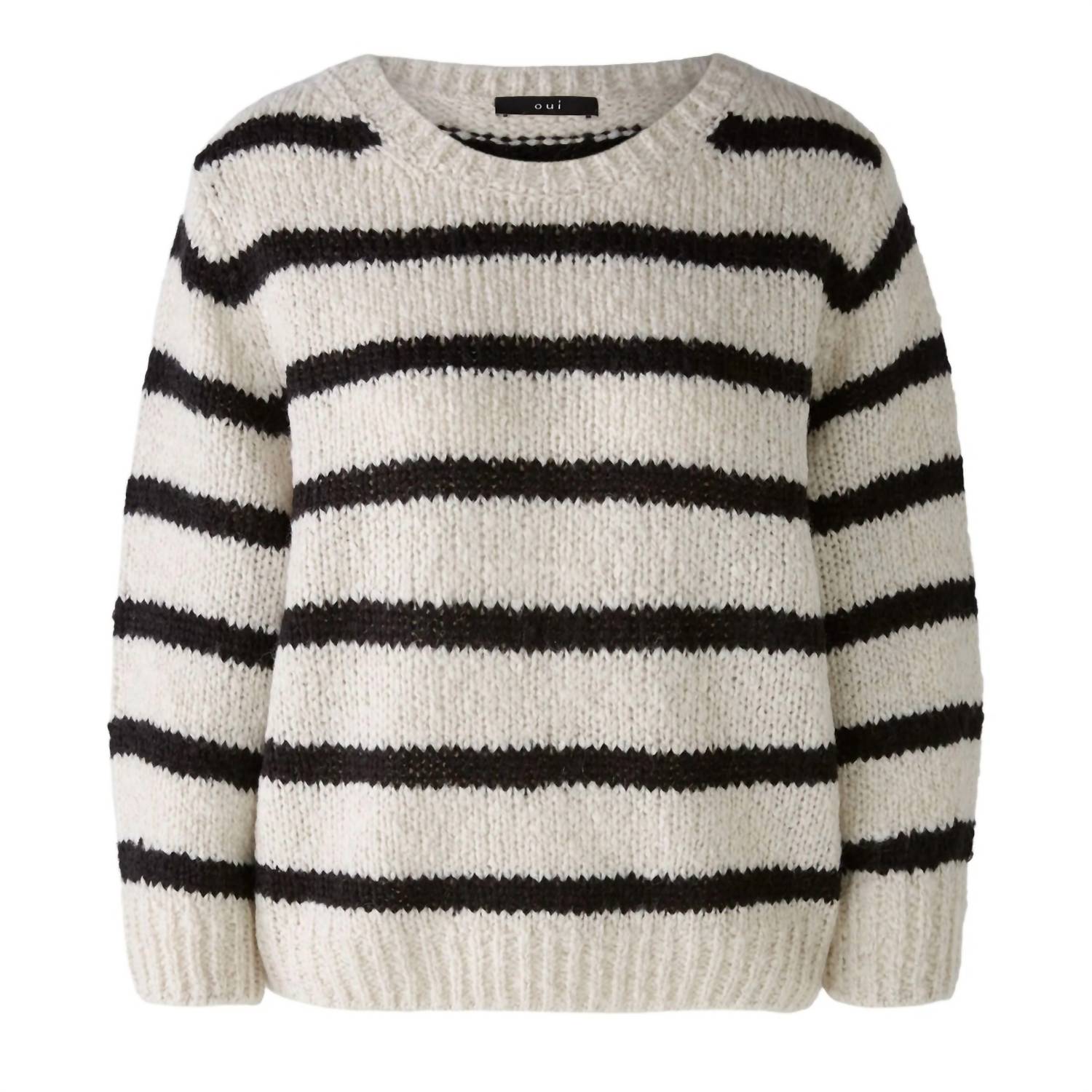 Oui - Stripe Crew Sweater
