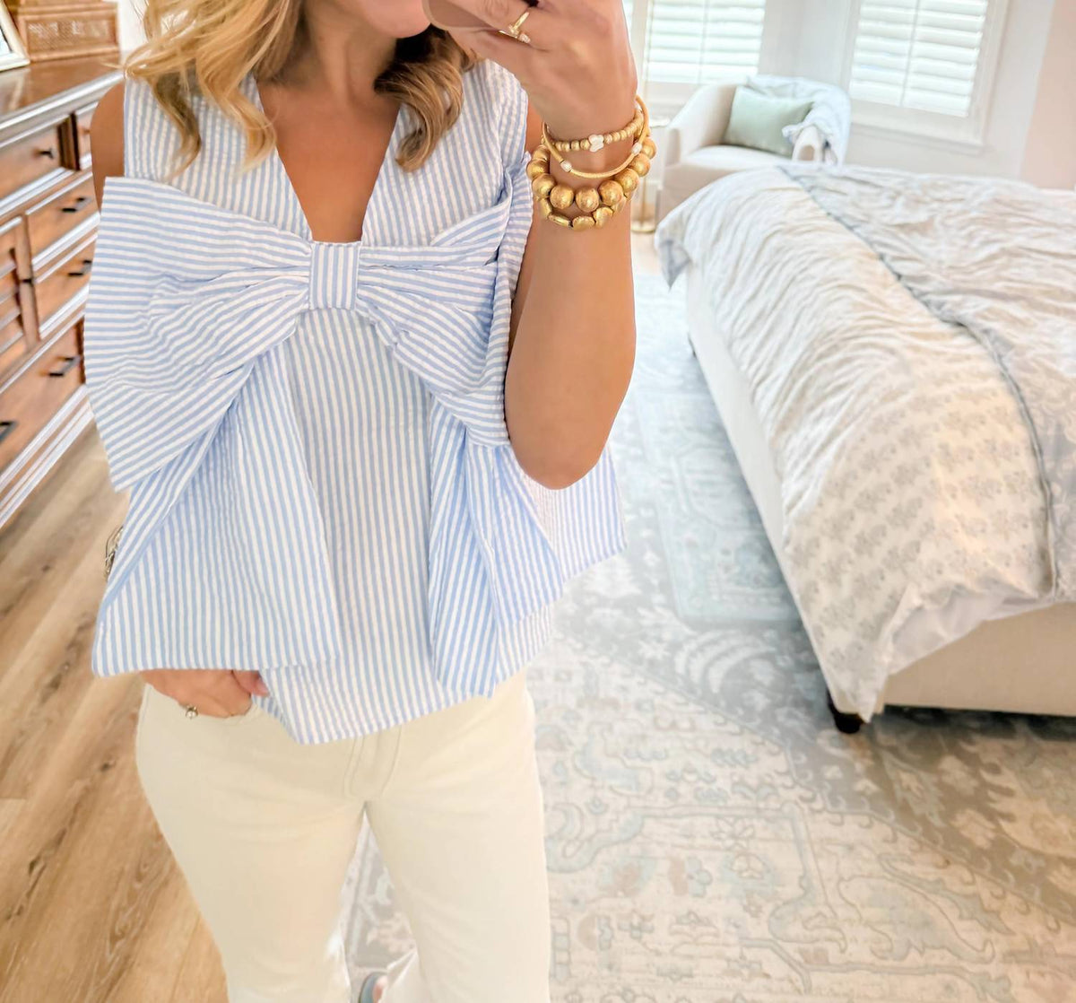 Jodifl - Seersucker Bow Set