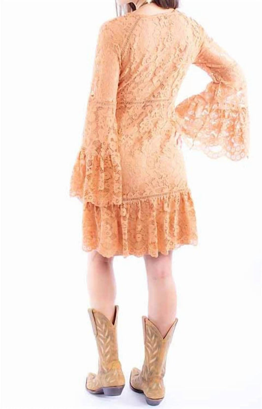 Scully - Lace Bell Sleeve Dress