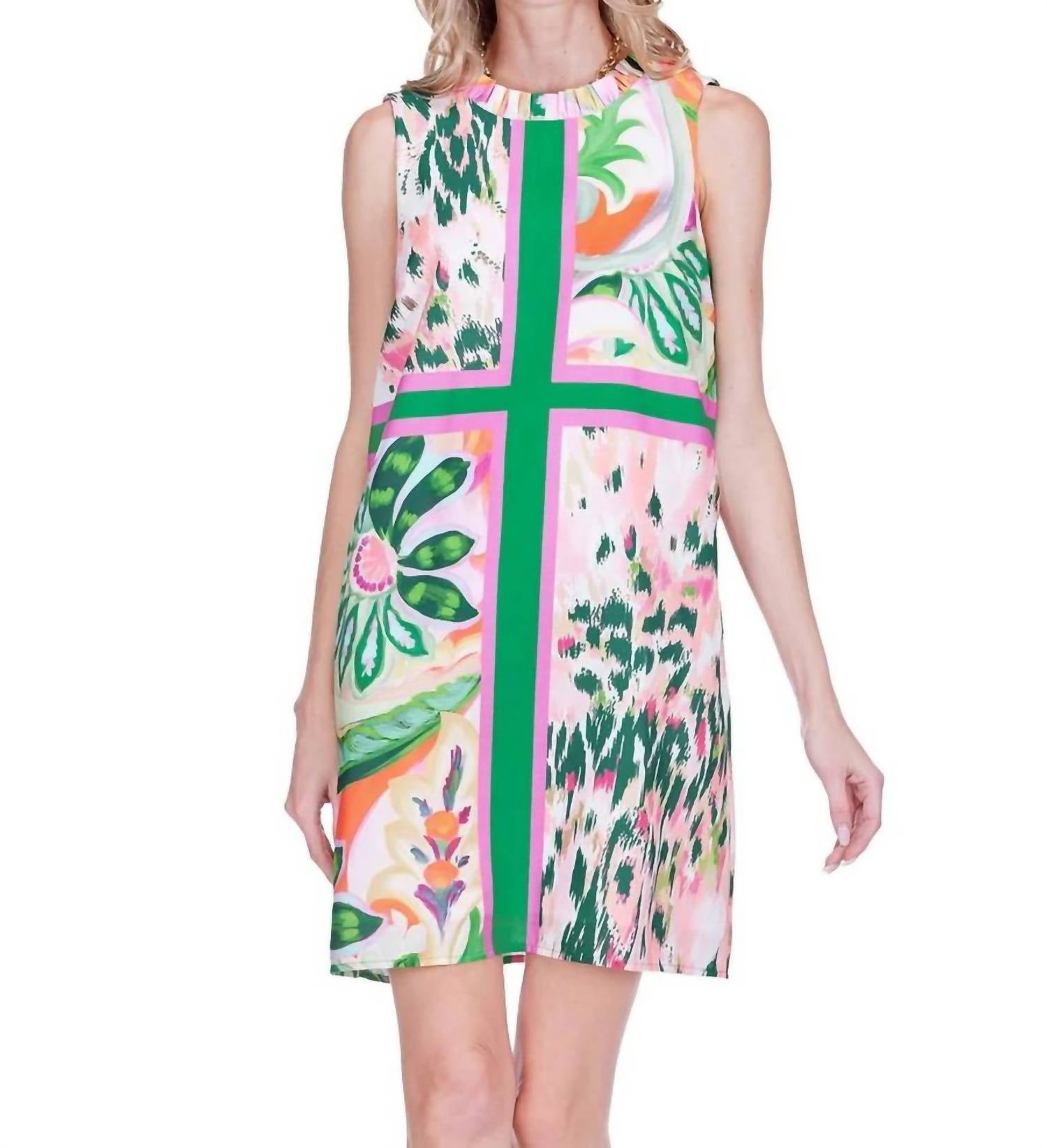 Joy Joy - Ruffled Neck Mini Dress
