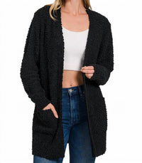 Zenana - Popcorn Sweater Cardigan