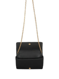 VERSACE Women's Embelished With Golden Closure Clutch Bag in black - women's bag - alternate view