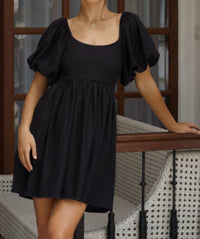 Bali Elf - Strawberry Fields Puff Sleeve Mini Dress