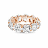 Diana M Jewels - Women's Round Lab-Grown Diamond Eternity Band (10.00 Ct) - Bold