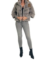 Love Token - Sami Long Sleeve Faux Fur Jacket
