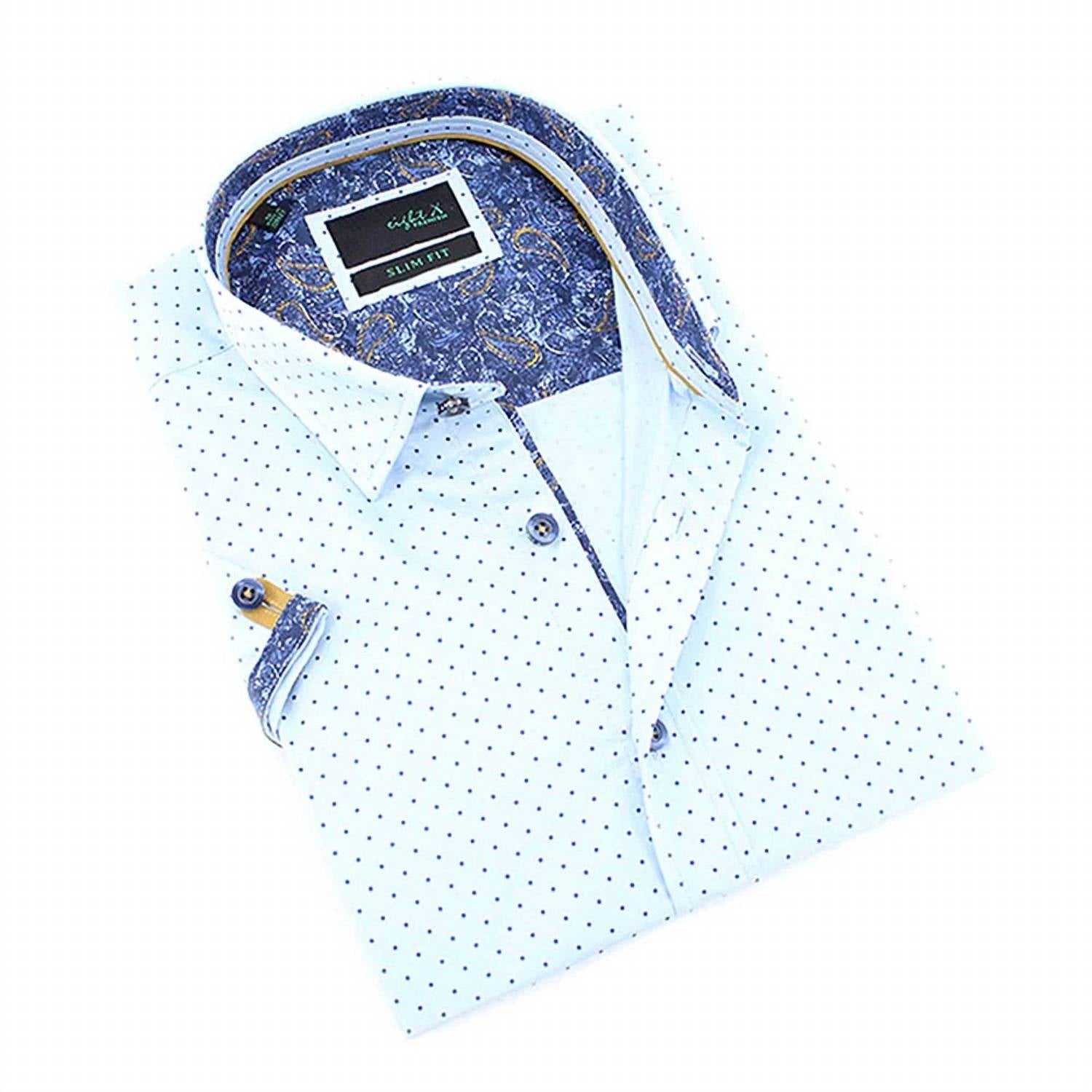 Eight X - Dot Print Short Sleeve Shirt