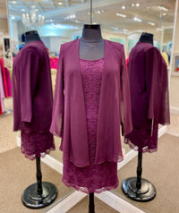 Magic Formals Moms - Women's Madelyn Dress With Flowy Jacket