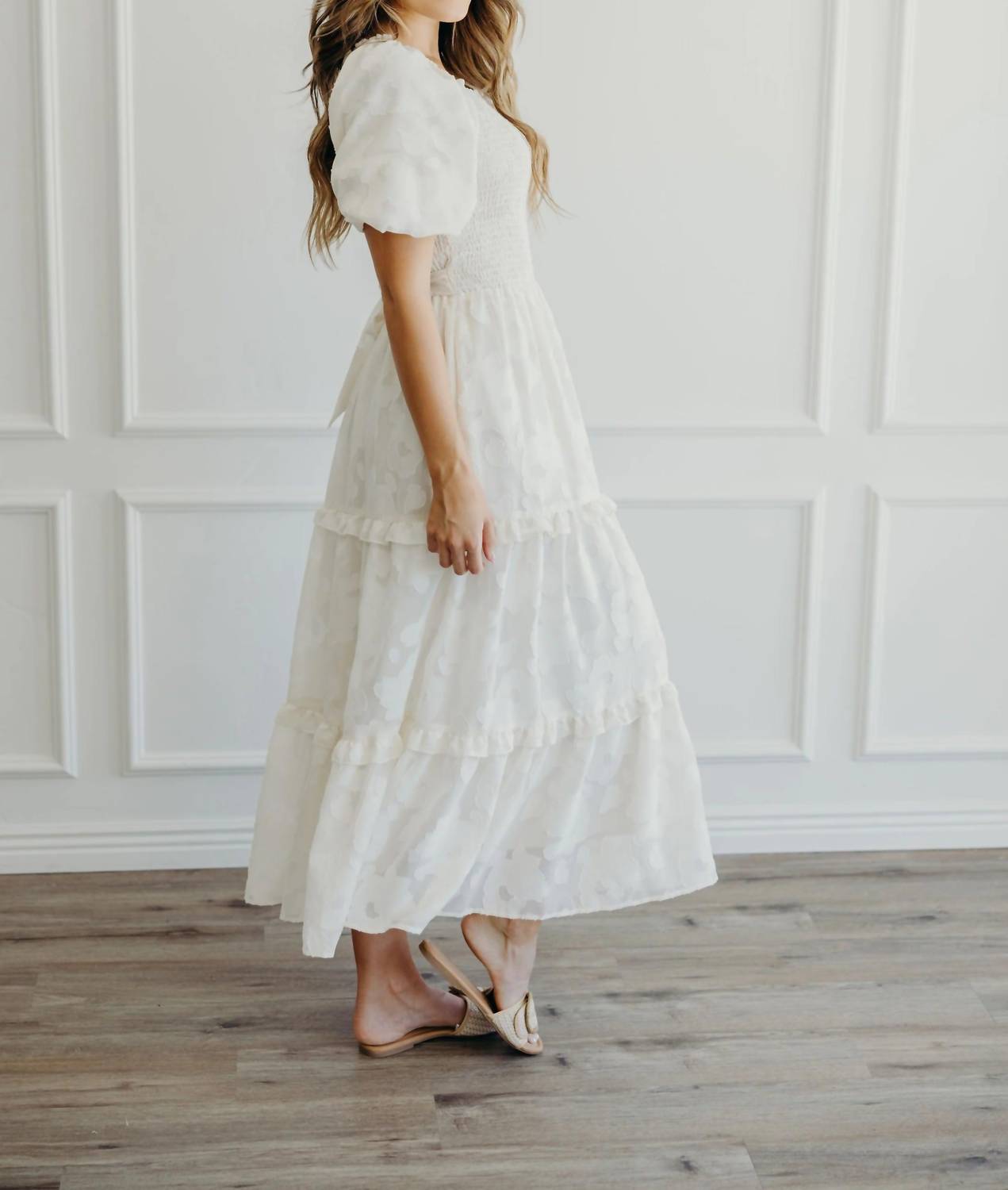 Mikarose - Ailen Champagne Midi Dress