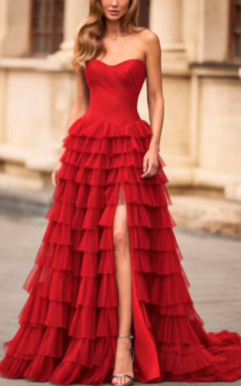La Femme - Corset Tulle Ball Gown