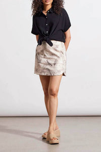 Tribal - Shirt With Raw Edge Hem